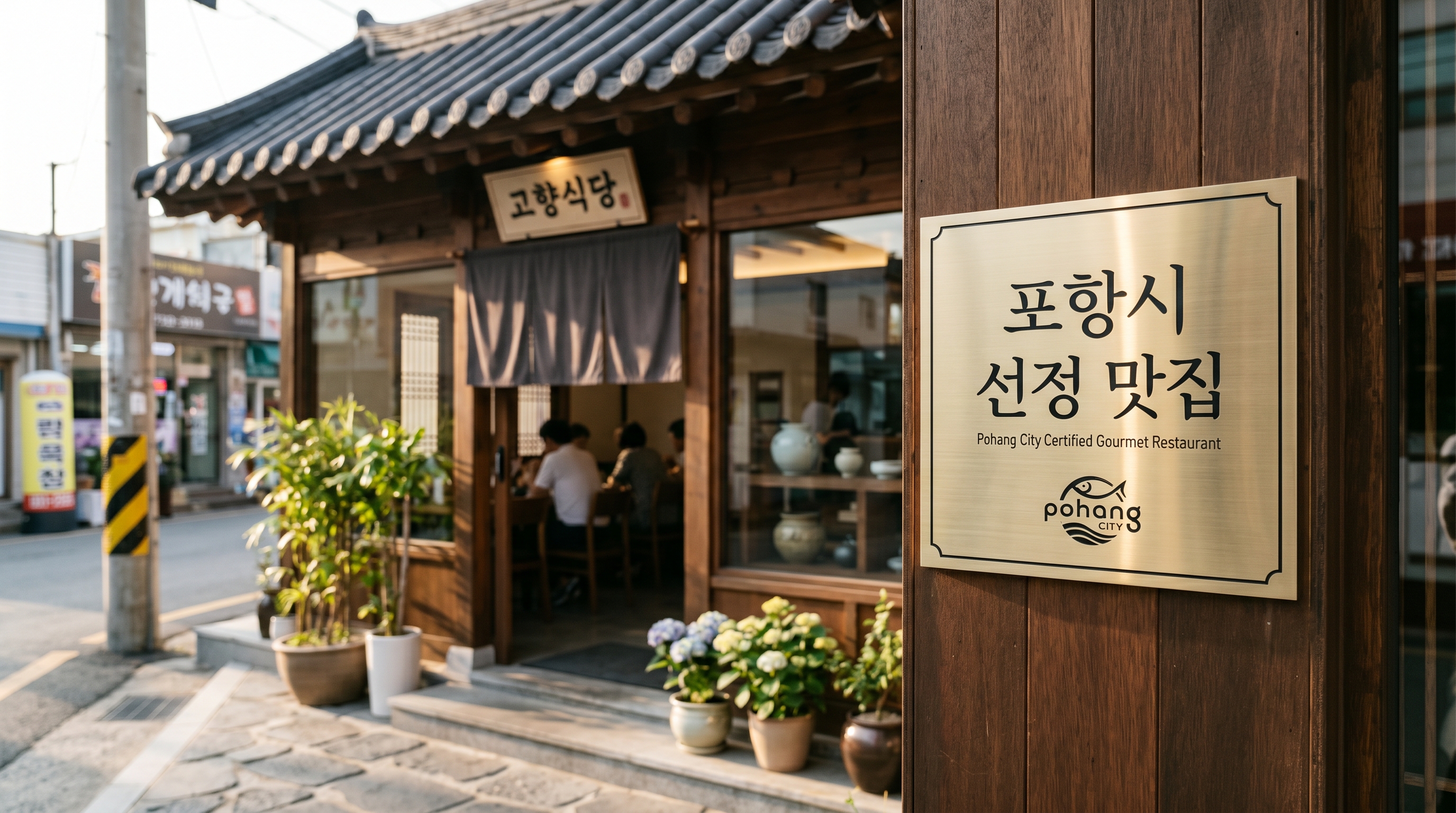 신뢰도를 더하는 포항시 공식 인증 현판