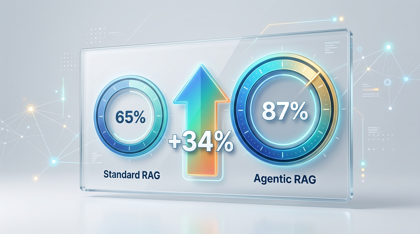 Agentic RAG's 34% improved accuracy