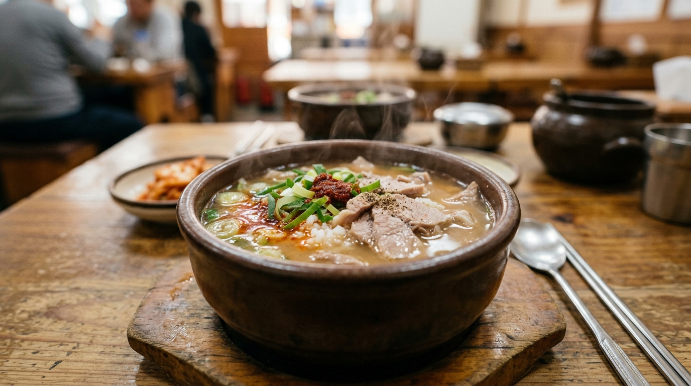 따뜻하고 푸짐한 한 그릇, 최순옥명품국밥의 대표 메뉴