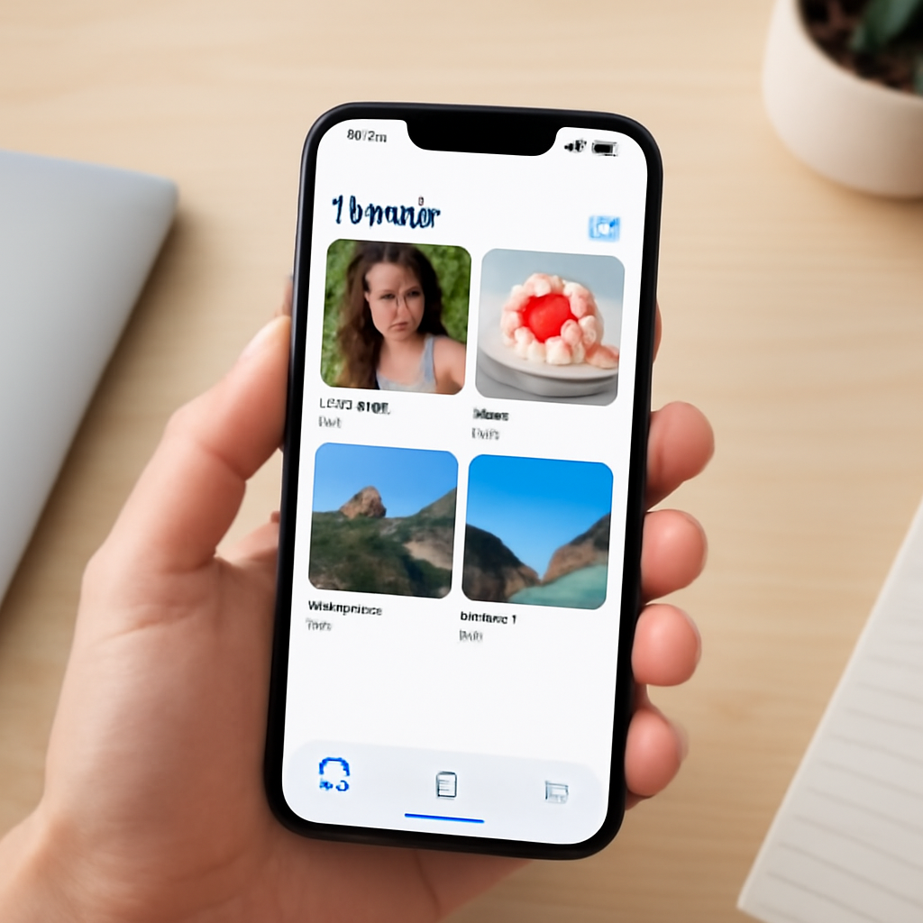 Organizing storage by looking at photos and videos first.