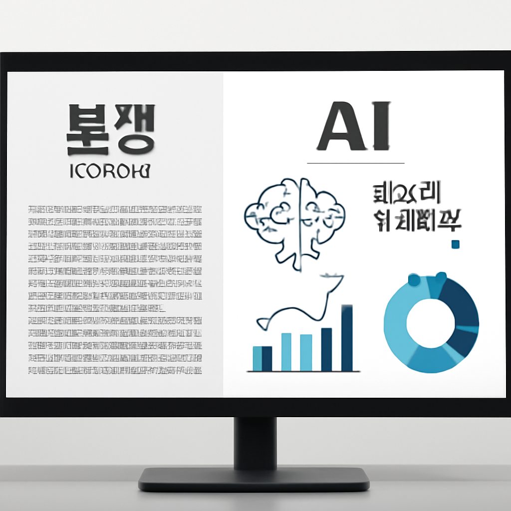 AI 소송 관련 문서와 데이터 시각화