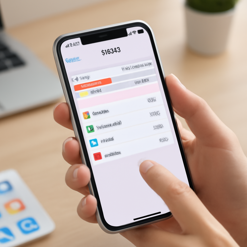 Checking iPhone storage usage in the Settings app.