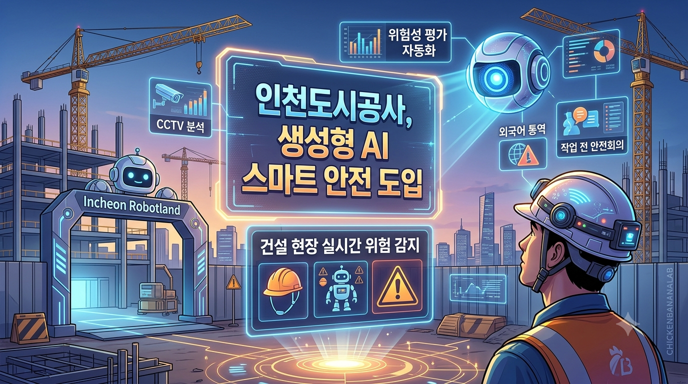 인천도시공사, 인천로봇랜드 현장에 생성형 AI 스마트 안전기술 도입