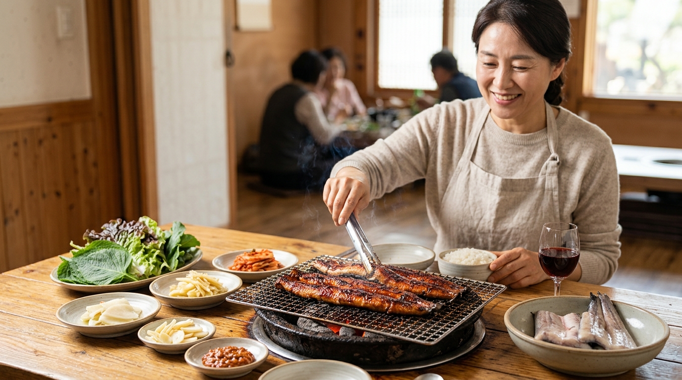 전현무계획3 고창 성내면 복분자장어구이 맛집, 직접 굽는 재미까지?
